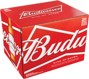 Budweiser Beer Case Packaging PNG Image