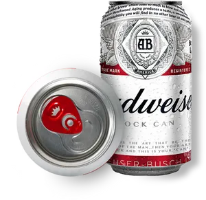 Budweiser Can Design PNG Image