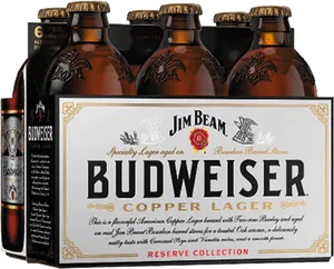 Budweiser Copper Lager Jim Beam Collaboration PNG Image