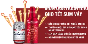 Budweiser Tet Celebration Promotion PNG Image