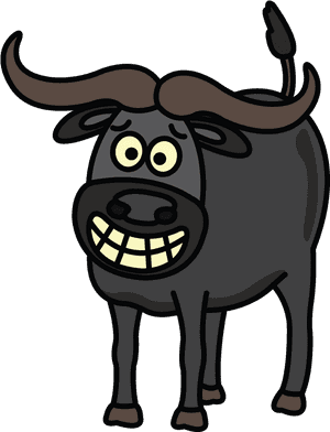 Buffalo Clip Cartoon - Cartoon Pictures Of Buffaloes, HD Png Download PNG image with transparent background