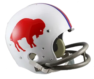 Buffalo Themed Football Helmet PNG Image