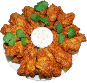 Buffalo Wings Plate PNG Image