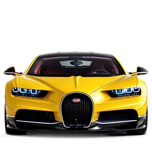 Bugatti Chiron Yellow And Black Png 06292024 PNG Image