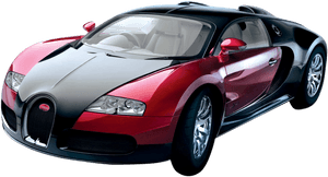 Bugatti Veyron Png - Red And Black Bugatti Veyron, Transparent Png PNG image with transparent background