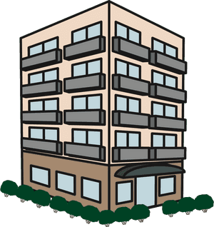 Building Clipart Png - Apartment Clipart, Transparent Png PNG image with transparent background