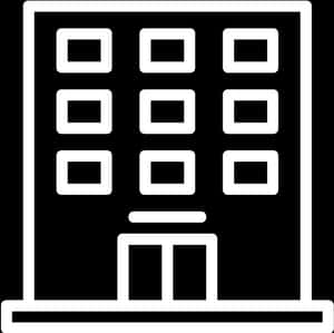 Building Outline Icon PNG with transparent background
