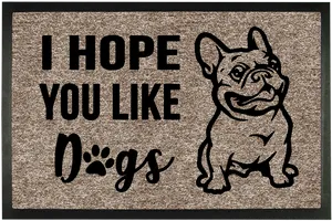 Bulldog Welcome Mat Design PNG Image