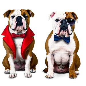 Bulldogs In Fancy Attire Png 06252024 PNG Image