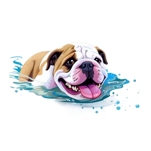 Bulldogs In Water Play Png Tbx46 PNG Image