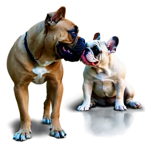 Bulldogs Meeting New Animals Png Ynj24 PNG Image