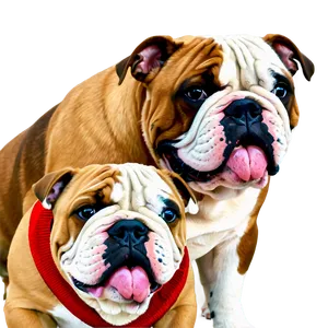 Bulldogs Showing Love And Affection Png Myj30 PNG Image