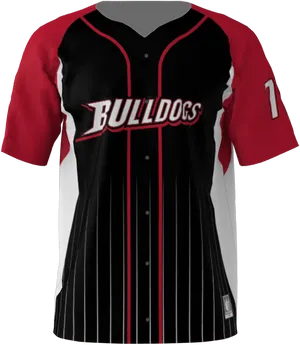 Bulldogs Team Jersey Design PNG Image