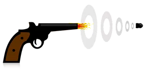 Bullet Flight Sequence Art PNG Image