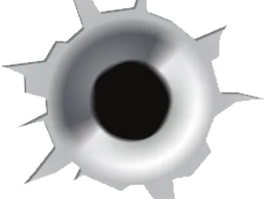 Bullet Hole Close Up Graphic PNG Image