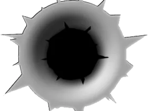 Bullet Hole Graphic Illustration PNG Image