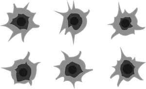 Bullet Holes Pattern PNG Image