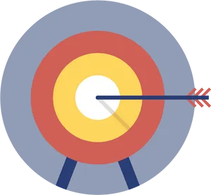 Bulls Eye Arrow Target Success PNG Image