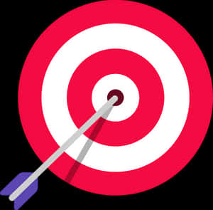 Bullseye Arrow Hitting Target PNG image with transparent background