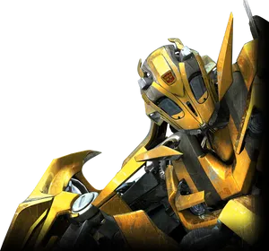 Bumblebee Transformers Close Up PNG Image