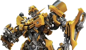 Bumblebee Transformers Robot PNG Image