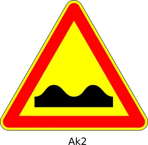 Bumpy Road Sign Warning PNG Image