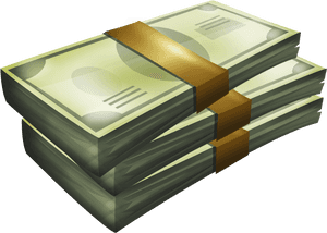 Money Lillian N Money Stacks Vector Png - Cartoon Money Stack Png, Transparent Png PNG