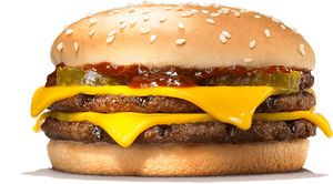 Cheeseburger Hamburger Whopper Breakfast Bacon - Burger King Cheese Burger, HD Png Download PNG image with transparent background