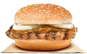 Burger King Classic Grilled Burger PNG Image