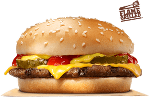 Burger King Cheese Burger, HD Png Download PNG image with transparent background