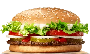 Burger King Classic Whopper PNG Image