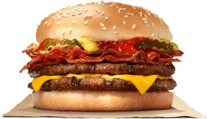 Image - Burger King Bacon Burger, HD Png Download PNG image with transparent background