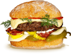 Buffalo Wild Wings All American Burger - Firehouse Burger, HD Png Download PNG image with transparent background