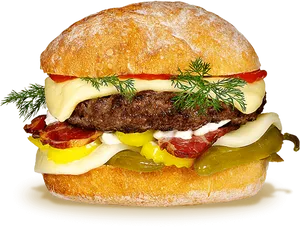 Burger King Gourmet Burger PNG Image