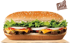 Burger King Whopper Sandwich PNG Image