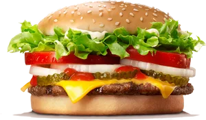 Burger King Whopper Sandwich PNG Image