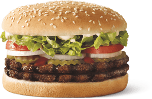 Hungry Jacks Whopper Png, Transparent Png PNG image with transparent background