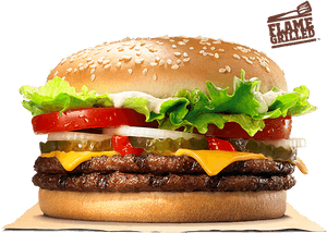 Burger King Double Whopper With Cheese, HD Png Download PNG image with transparent background