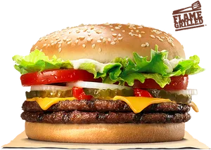 Burger King Whopper Sandwich PNG Image