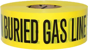 Buried Gas Line Warning Tape PNG Image