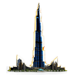 Burj Khalifa Tower PNG qjy PNG image with transparent background