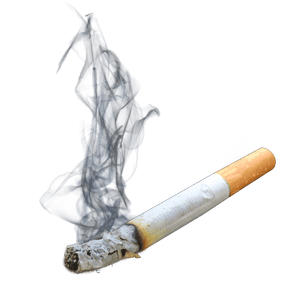 Burning Cigarette Smoke PNG image with transparent background