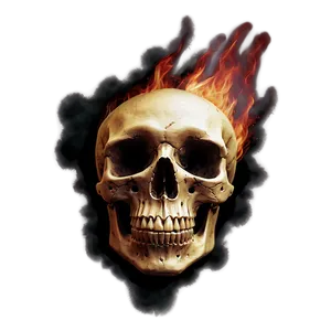 Burning Gaze Skull Png 06252024 PNG Image