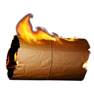 Burning Paper B PNG Image