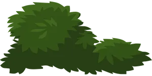 Bush Silhouette Vector PNG Image