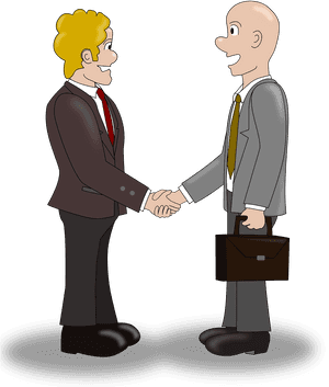 Business Handshake Agreement PNG image with transparent background