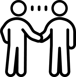 Business Handshake Icon PNG with transparent background