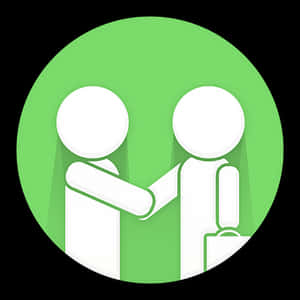 Business Handshake Icon PNG image with transparent background