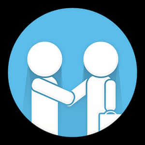 Business Handshake Icon PNG image with transparent background
