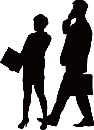 Business People Silhouettes.png PNG Image